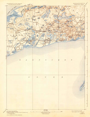 Yarmouth, Cape Cod Topographic Map - 1893